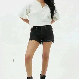 Levi's Black Jean Shorts